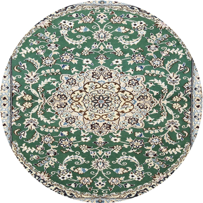 Square Machine Washable Traditional Pale Silver Gray Rug, wshtr1470