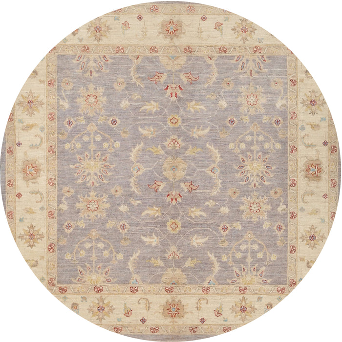 Round Traditional Brown Persian Rug, tr1473