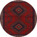 Round Traditional Bakers Brown Persian Rug, tr1485