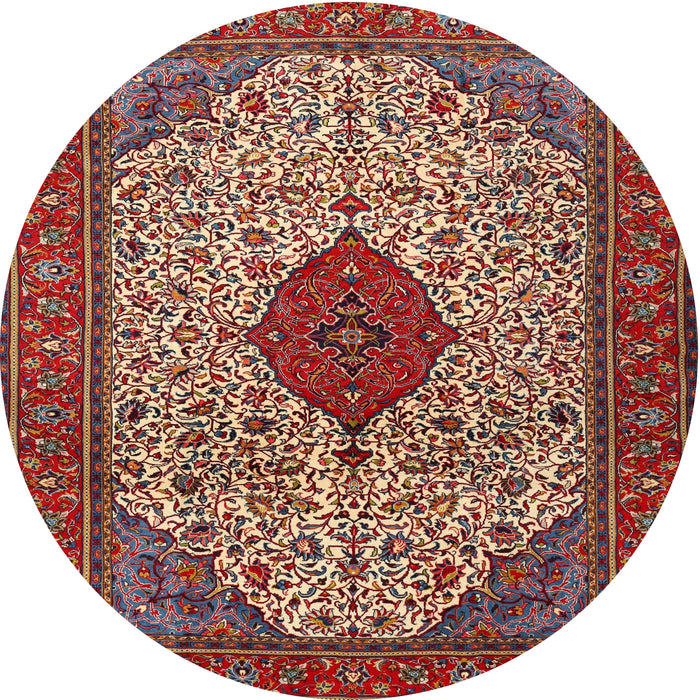 Square Machine Washable Traditional Tomato Red Rug, wshtr1499
