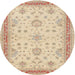 Square Machine Washable Traditional Brown Gold Rug, wshtr1517