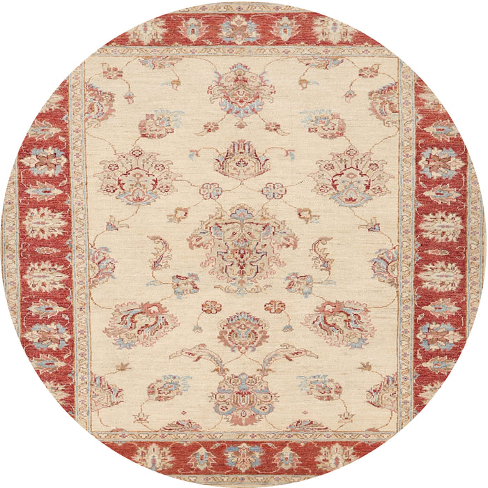 Square Machine Washable Traditional Deep Peach Orange Rug, wshtr1518