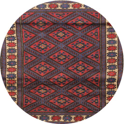 Square Machine Washable Traditional Saffron Red Rug, wshtr1525