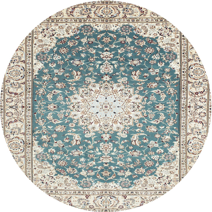 Square Machine Washable Traditional Silver Gray Rug, wshtr152