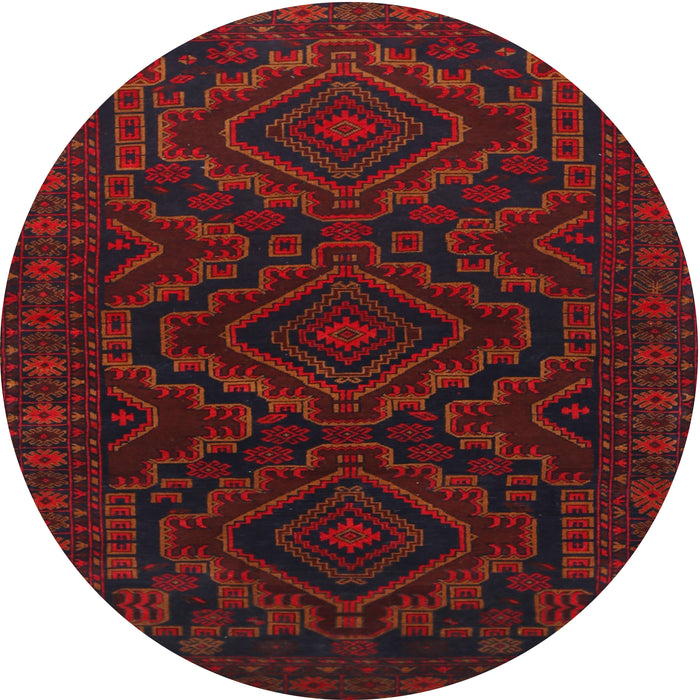 Square Machine Washable Traditional Tomato Red Rug, wshtr1530
