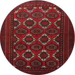 Square Machine Washable Traditional Dark Brown Rug, wshtr1532
