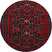 Round Traditional Bakers Brown Persian Rug, tr1533
