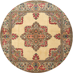 Square Machine Washable Traditional Sienna Brown Rug, wshtr1553