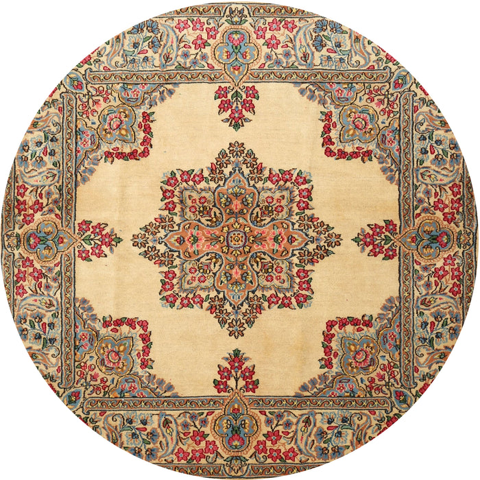 Square Machine Washable Traditional Sienna Brown Rug, wshtr1553