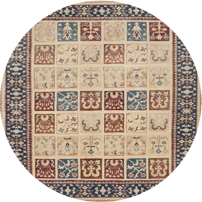 Round Traditional Brown Persian Rug, tr1559