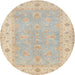 Square Machine Washable Traditional Light French Beige Brown Rug, wshtr1560