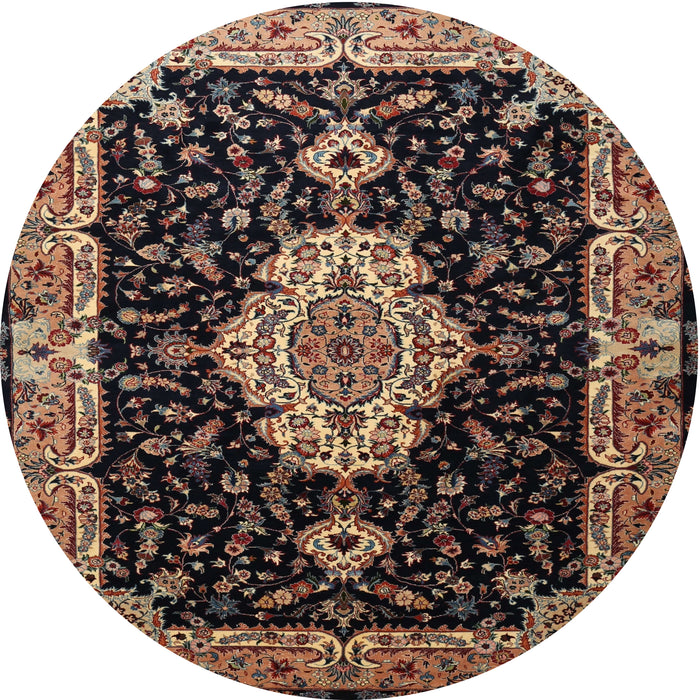 Square Machine Washable Traditional Chocolate Brown Rug, wshtr1561
