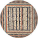 Round Traditional Brown Persian Rug, tr1564