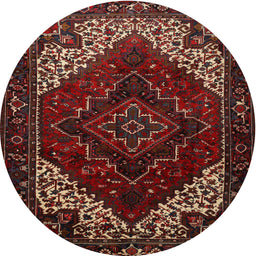Square Machine Washable Traditional Brown Rug, wshtr1568