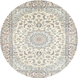 Square Machine Washable Traditional Champagne Beige Rug, wshtr156