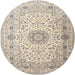 Square Machine Washable Traditional Vanilla Gold Rug, wshtr1574