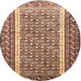 Square Machine Washable Traditional Saffron Red Rug, wshtr1590