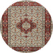 Square Machine Washable Traditional Tan Brown Rug, wshtr1591