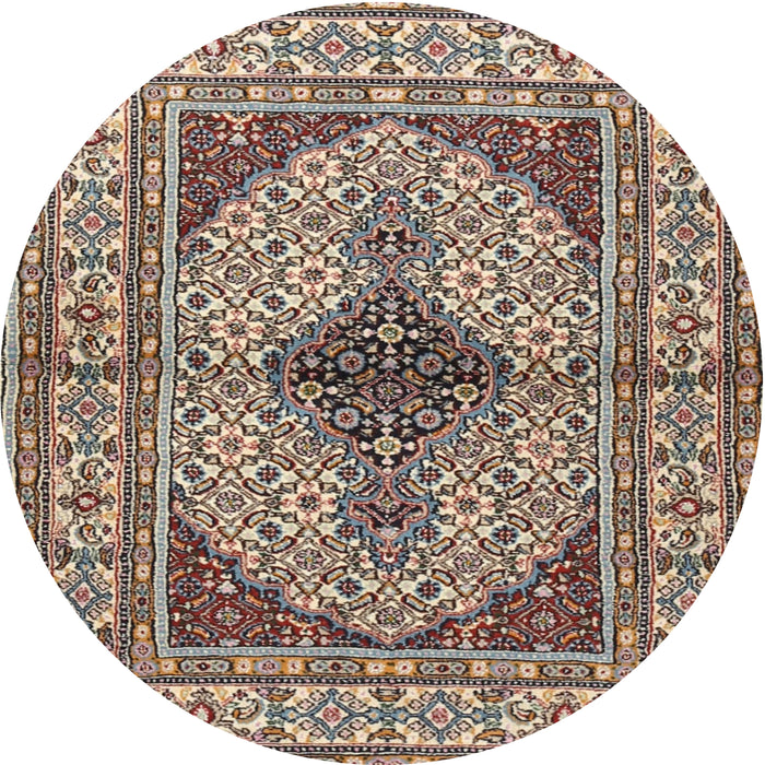 Square Machine Washable Traditional Sepia Brown Rug, wshtr1592
