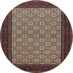 Square Machine Washable Traditional Night Red Rug, wshtr1593