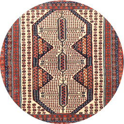 Square Machine Washable Traditional Light French Beige Brown Rug, wshtr1602