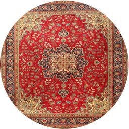 Square Machine Washable Traditional Peru Brown Rug, wshtr1609