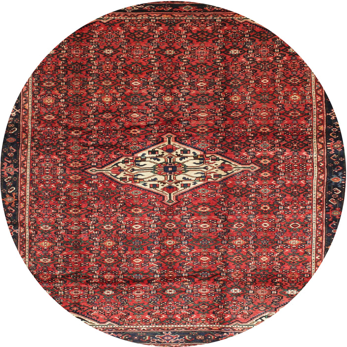 Round Traditional Red Persian Rug, tr160