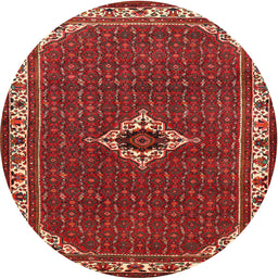 Square Machine Washable Traditional Gold Brown Rug, wshtr1640