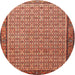 Square Machine Washable Traditional Sandy Brown Rug, wshtr1642