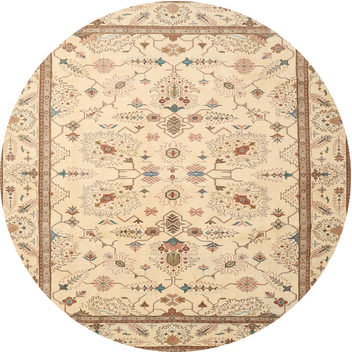 Square Machine Washable Traditional Sun Yellow Rug, wshtr1657