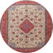 Square Machine Washable Traditional Tan Brown Rug, wshtr1660