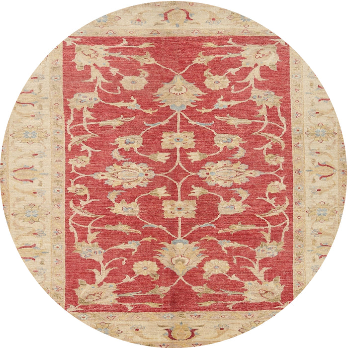 Square Machine Washable Traditional Orange Rug, wshtr1688