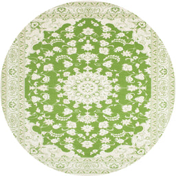 Square Machine Washable Traditional Gold Rug, wshtr168