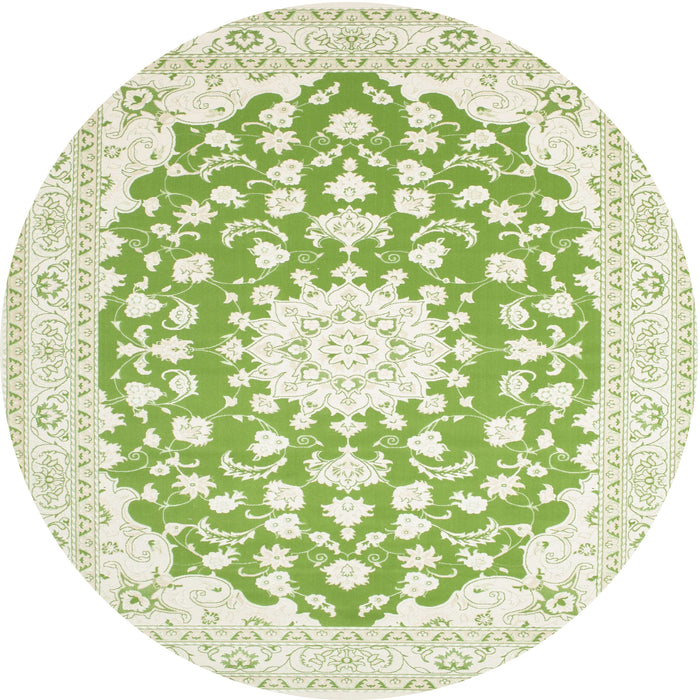 Square Machine Washable Traditional Gold Rug, wshtr168