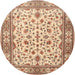 Square Machine Washable Traditional Red Rug, wshtr1691