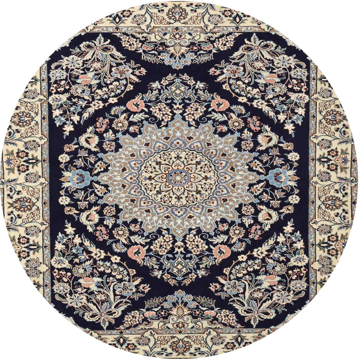 Square Machine Washable Traditional Tan Brown Rug, wshtr1702