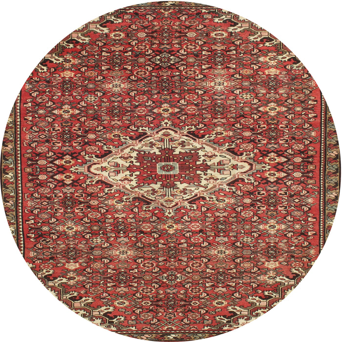 Round Traditional Red Persian Rug, tr170