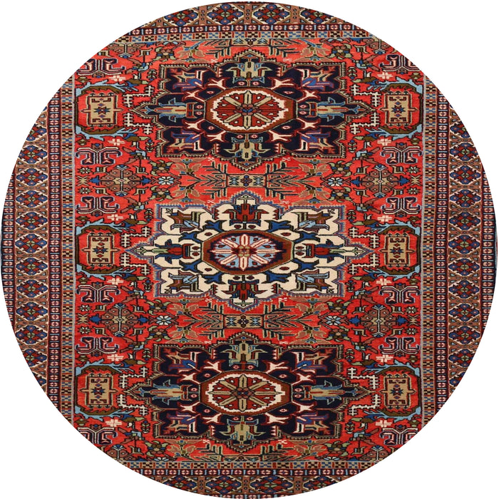 Square Machine Washable Traditional Dark Almond Brown Rug, wshtr1723