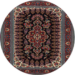 Square Machine Washable Traditional Army Brown Rug, wshtr1728