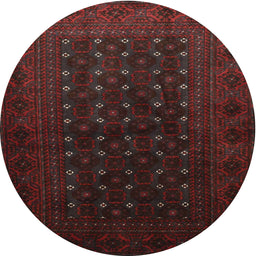 Square Machine Washable Traditional Bakers Brown Rug, wshtr1745