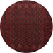 Round Traditional Bakers Brown Persian Rug, tr1754