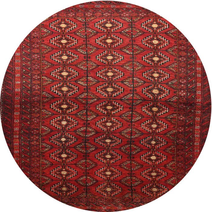 Square Machine Washable Traditional Fire Brick Red Rug, wshtr1759