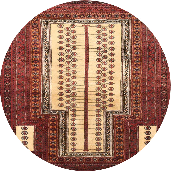 Square Machine Washable Traditional Tomato Red Rug, wshtr1764
