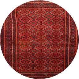 Square Machine Washable Traditional Fire Brick Red Rug, wshtr1767