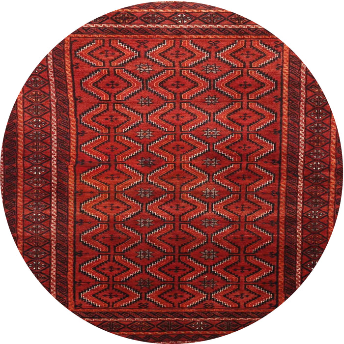 Square Machine Washable Traditional Fire Brick Red Rug, wshtr1767