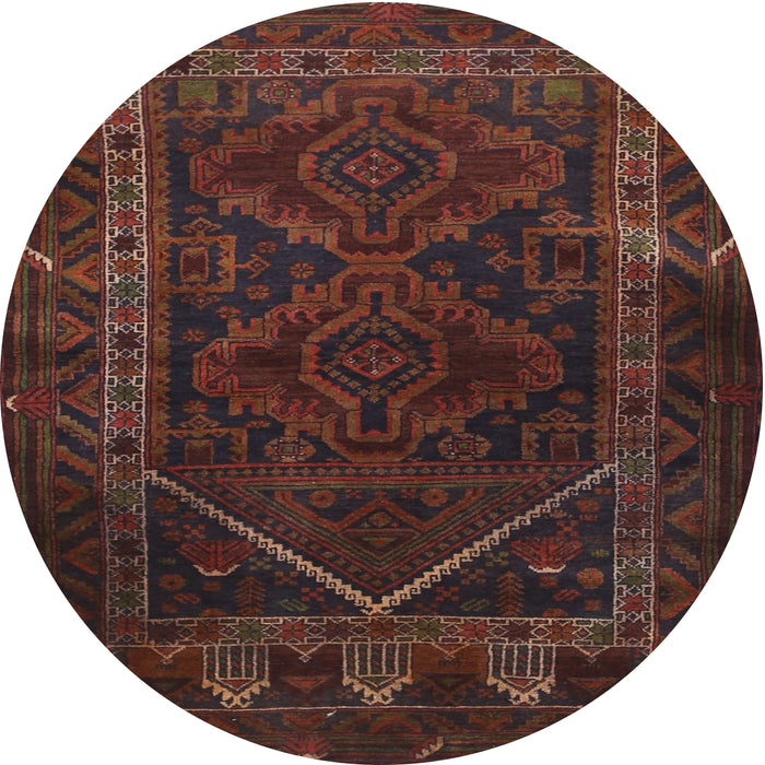 Square Machine Washable Traditional Vermilion Red Rug, wshtr1768