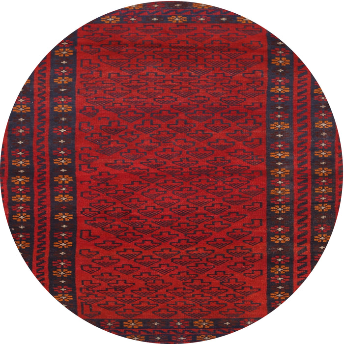 Round Traditional Red Southwestern Rug, tr1774