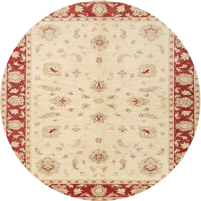 Square Machine Washable Traditional Khaki Gold Rug, wshtr1792