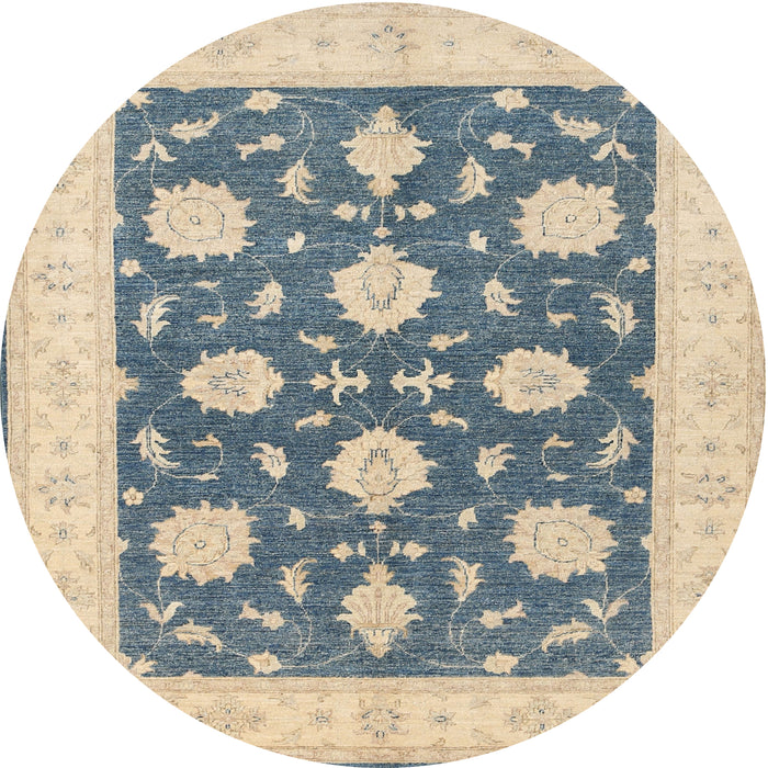 Square Machine Washable Traditional Grayish Turquoise Green Rug, wshtr1795