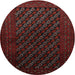Round Traditional Bakers Brown Persian Rug, tr1806